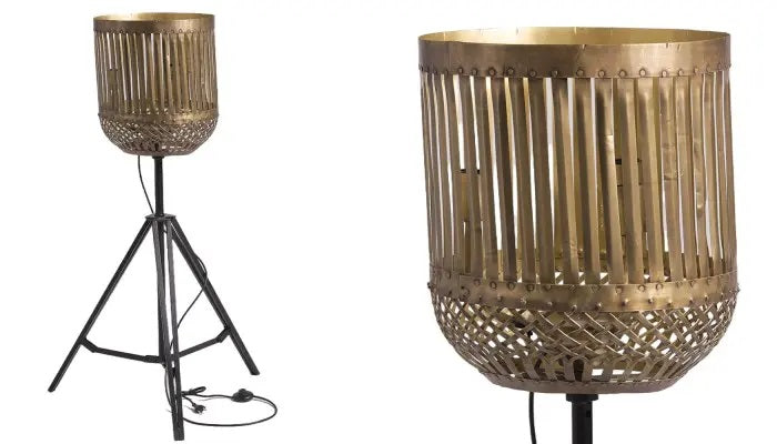 Ethereal Lumina Gold Floor Lamp