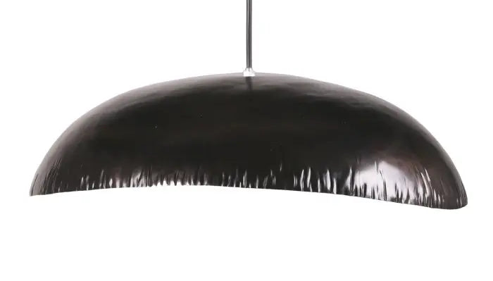 Ebon Oval Black Pendant Light