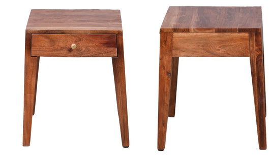 Bergen Acacia Wooden Bedside Table