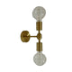 Geranium Brushed Brass Wall Light - 2 Light