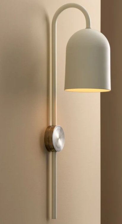 Flamingo White and Gold or Silver Metal Wall Light